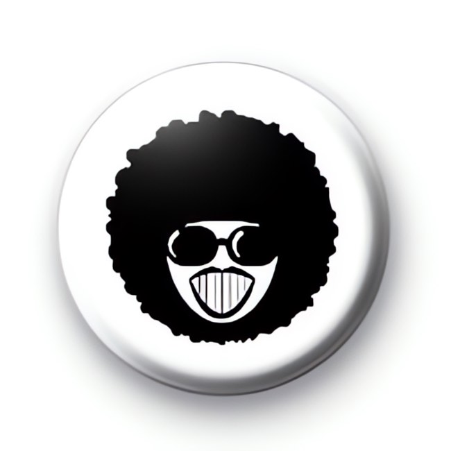 Afro Crazy badges large